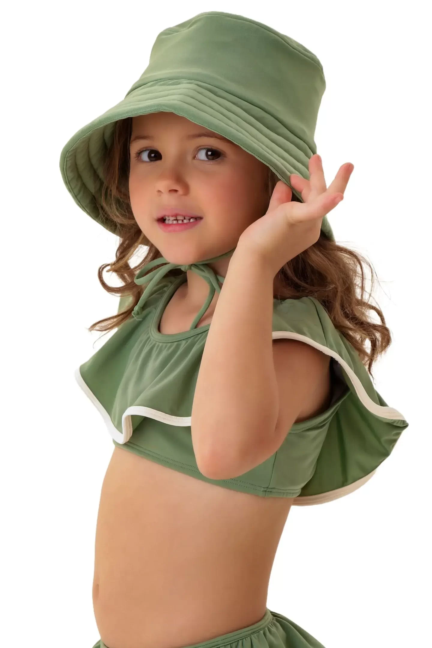 Chapéu Infantil UV 50 Verde (Collab Japão)